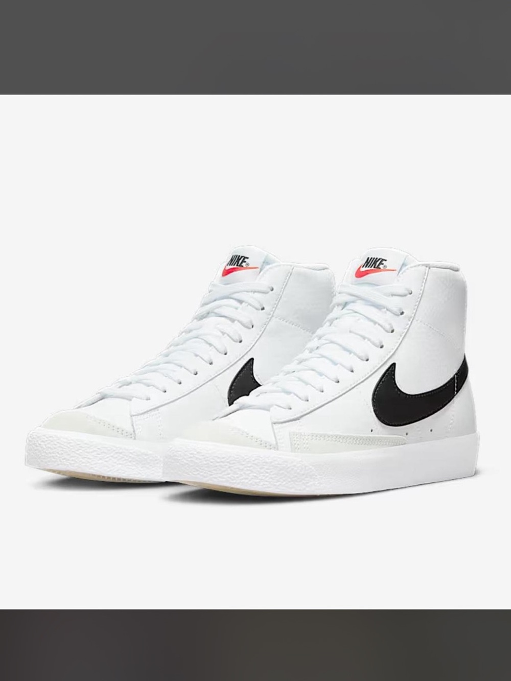 Nike Blazer Mid ‘77 white sneakers 
brand new, only worn to try on
